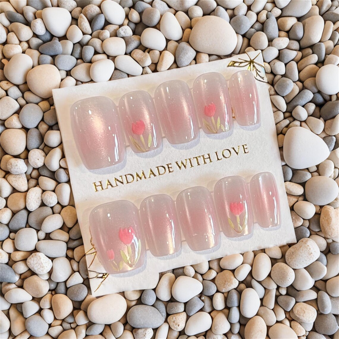 ๐ธ Blossom Glow Press-On Nails by AuraNails ๐ธ