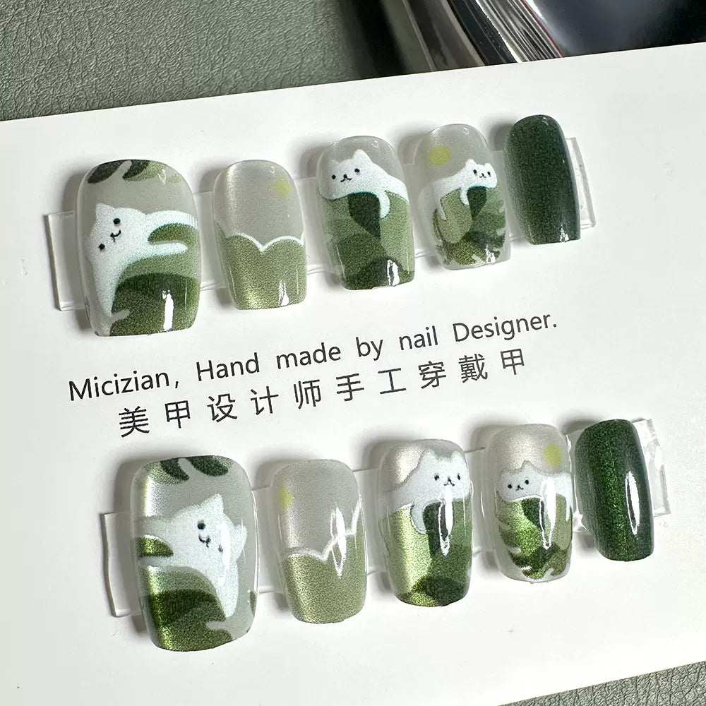 ๐พ Whisker Dreams Press-On Nails by AuraNails ๐พ